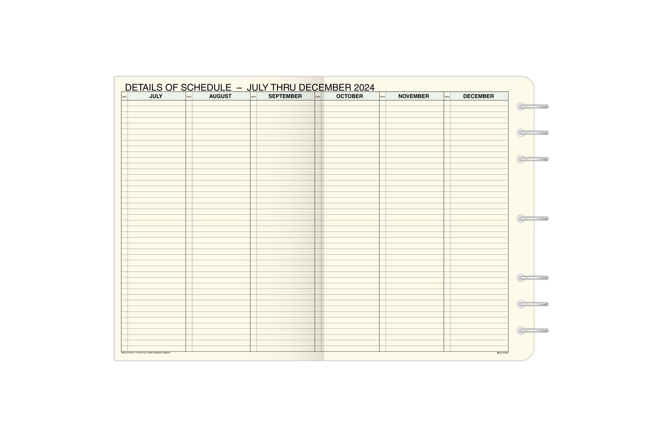 Day-timer January 2024 - August 2025 20-Month Advance Planner Refill Pocket Size
