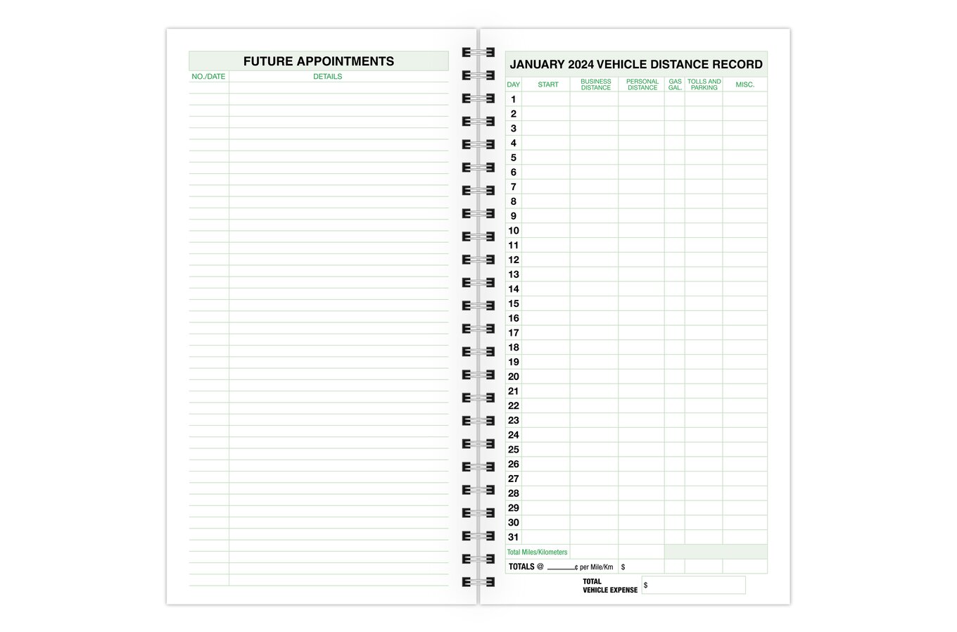 Day-Timer - Recharge datée, 1 page/jour, folio, 11 po x 8 1/2 po, bilingue