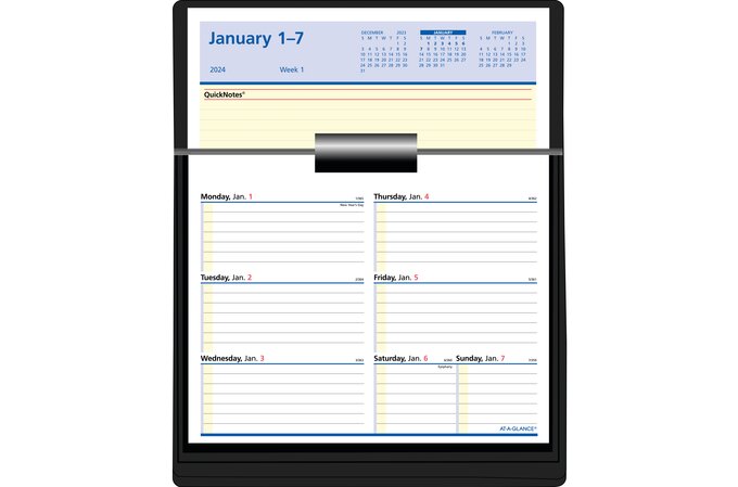AT-A-GLANCE QuickNotes Flip-A-Week 2024 Weekly Refill, Small, 5 1/2" x