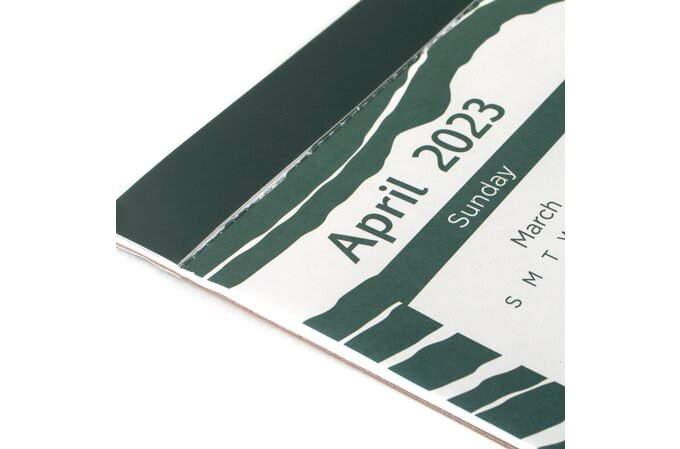 Mead Artisan Academic 2023-2024 Monthly Desk Pad Calendar, Wave