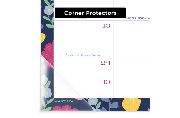 Mead Caprice Academic 2023-2024 Monthly Desk Pad Calendar, Purple