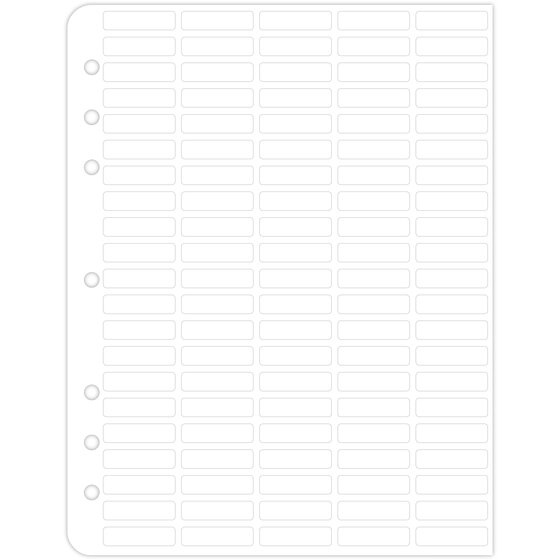 Day-Timer® Blank Multi-Colored Tabs, Folio Size, 8 1/2