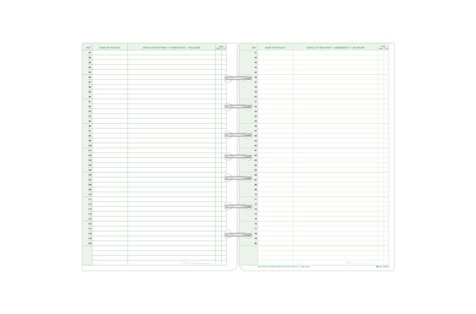 Day-Timer® Short-Trimmed Reference Diary Pad, Desk Size, 5 1/2