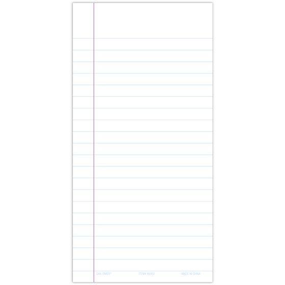 DayTimer® Lined Memo Pads, Pocket Size, 3" x 6", 10 Pack Notes & To