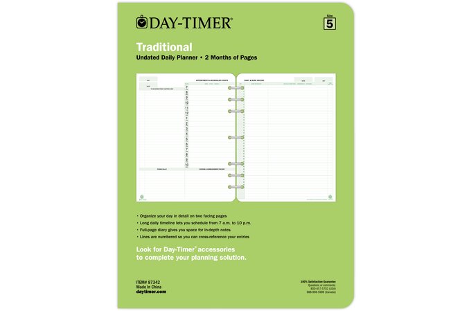 Day-Timer Snap In Page Locator for Wirebound Planners, Pocket or Compact  Size, Page Markers