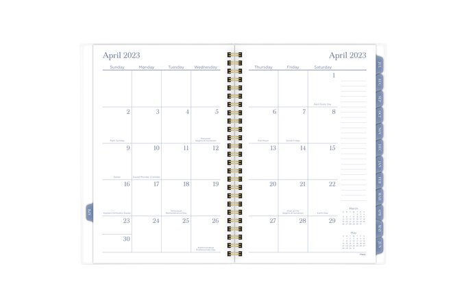 Mead Caprice Academic Customizable Weekly Monthly Planners, Yellow ...