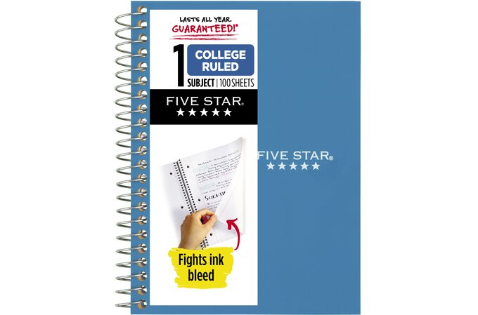 Wireless Notebook College Ruled Spiral Notebook College Ruled