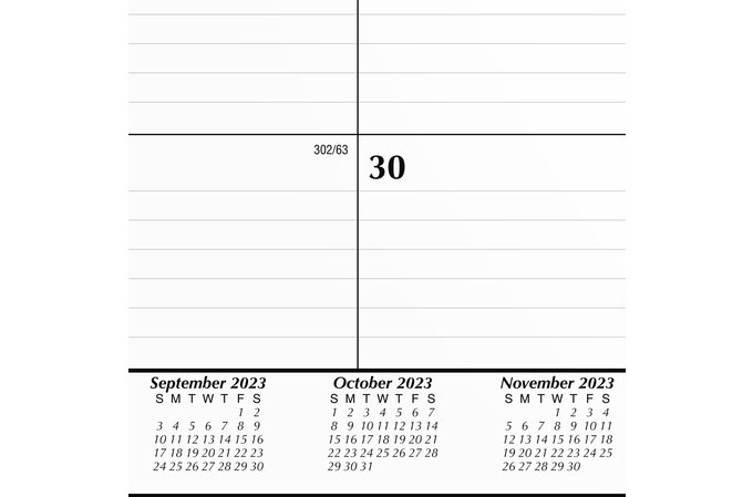 Mead Basic 2024 15-Month Monthly Desk Pad Calendar, Compact, 17 3/4" x