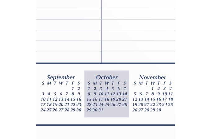 Mead Basic 2024 15-Month Monthly Desk Pad Calendar, Standard, 21 3/4" x