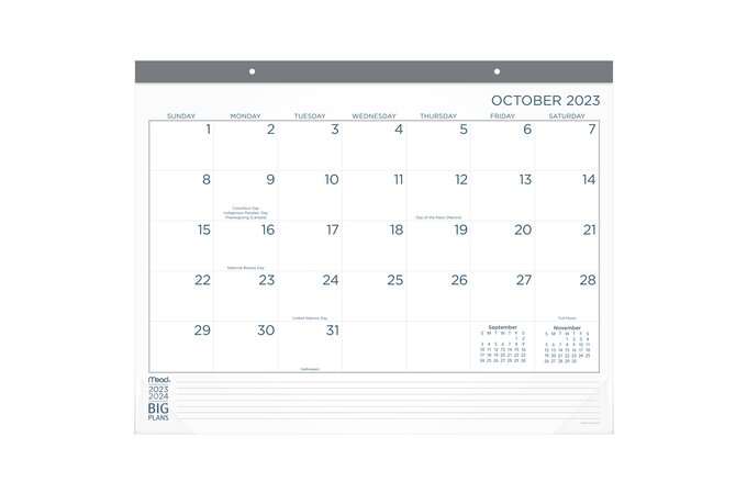 Large Desk Calendar 2023-2024 | informacionpublica.svet.gob.gt