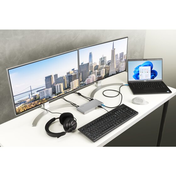 SD4810P USB-C® 5Gbps Triple Video Driverless Dock - Dual Power