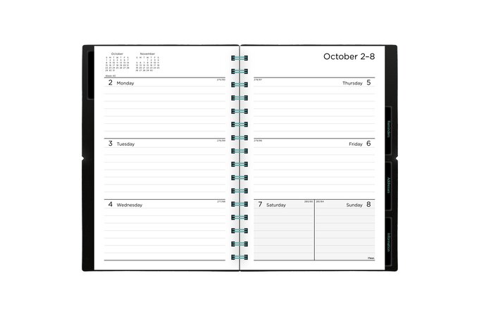 Mead® Basic Bungee Weekly Monthly Planners Pocket Planners Mead