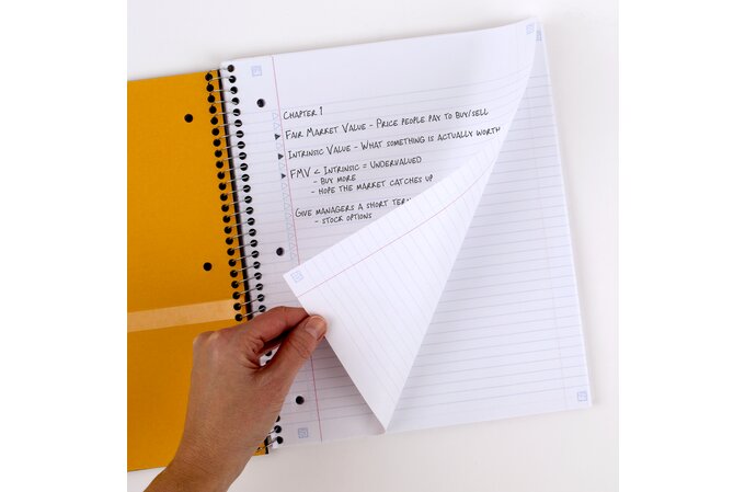 Five Star Spiral Notebook, 5-Subject with College Ruled Paper