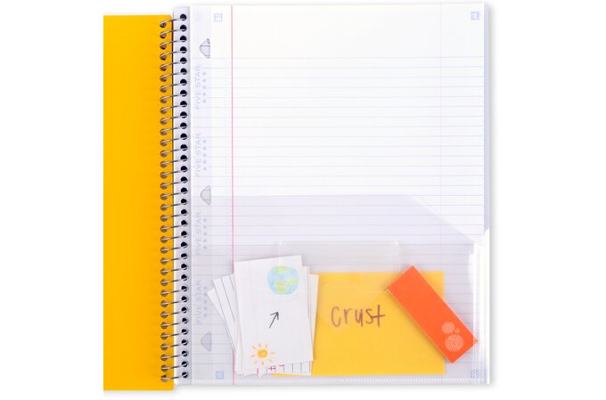 Spiral Binding A5 Size 5 in 1 Notebook with Stick on & Notepad