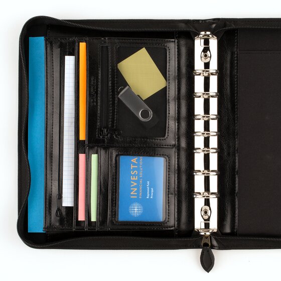 Day-Timer® Zippered Planner Cover with Tech Stand, 7-Ring