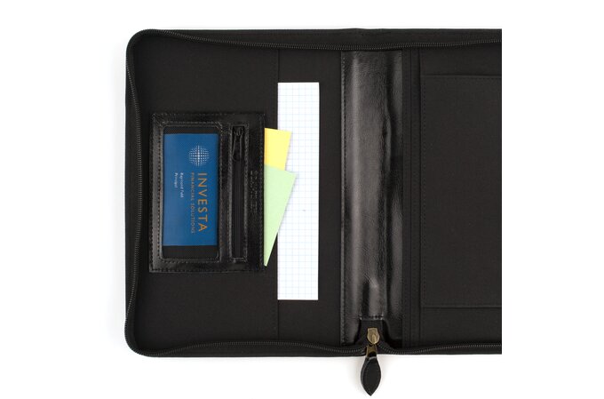 Day-Timer® Zippered Planner Cover with Tech Stand, Black, Journal Size ...