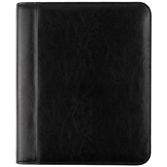 Day-Timer® Zippered Planner Cover with Tech Stand, Black, Notebook