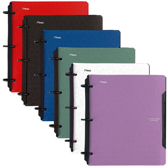 Five Star Flex® Refillable Notebooks Plus Study App, 60 Sheets, College 