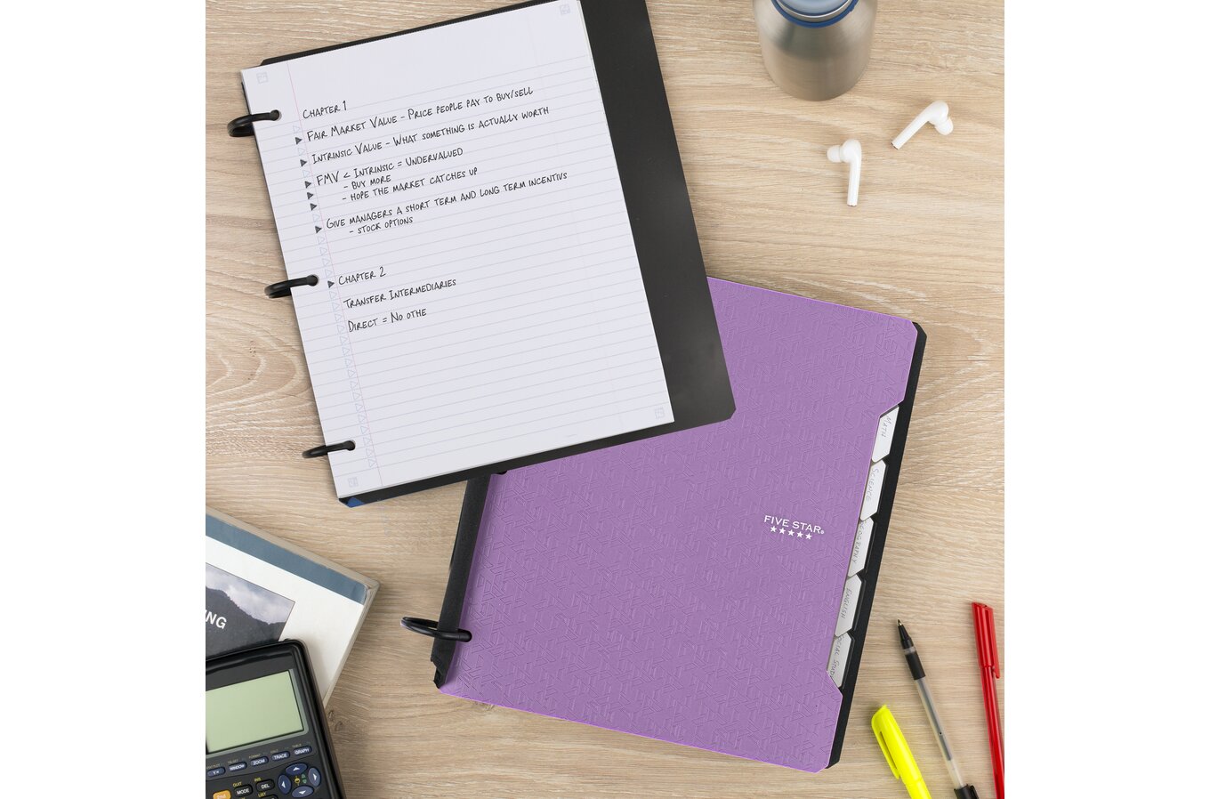 Five Star Flex® Refillable Notebooks Plus Study App, 80 Sheets