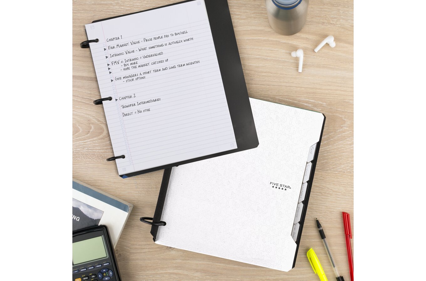 Five Star Flex® Refillable Notebooks Plus Study App, 80 Sheets, College  Ruled, Five Star Flex