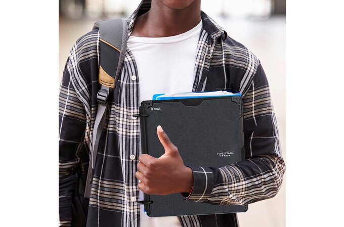 Five Star Flex® Refillable Notebook with Customizable Cover Plus Study ...