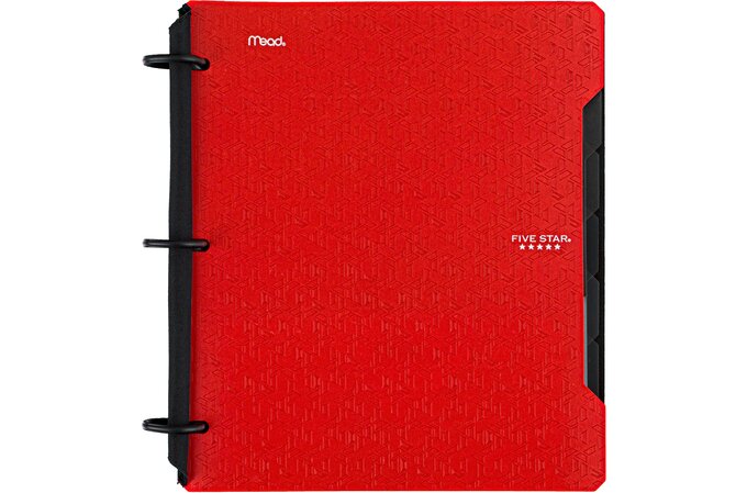 Five Star Flex® Refillable Notebook with Customizable Cover Plus Study App,  60 Sheets, College Ruled, Five Star Flex