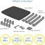 SmartFit™ Monitor Stand Plus for up to 24” screens — Black thumbnail images 4 of 4