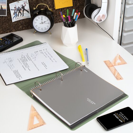 Five Star Wirebound Notebooks, 1 Subject, Graph Ruled