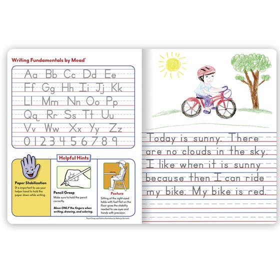 Mead® Primary Journal, Half Page Ruled, Grades K2, 7 1/2" x 9 3/4