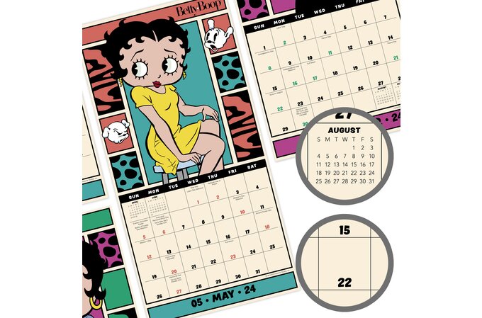 Betty Boop 2024 Mini Monthly Wall Calendar, 7" x 7" | Wall Calendars | Mead