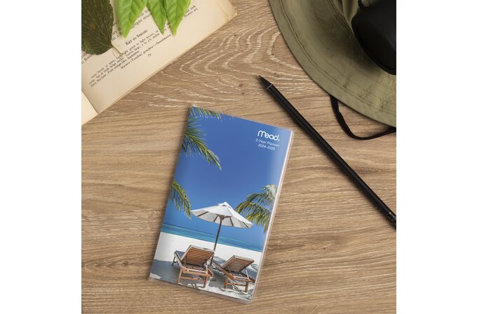 Tropical 2024-2025 Two Year Monthly Pocket Planner, Design Chosen For