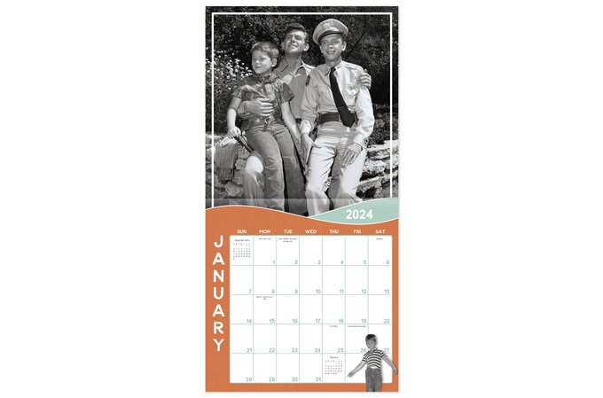 The Andy Griffith Show 2024 Monthly Wall Calendar, 12" x 12" | Wall