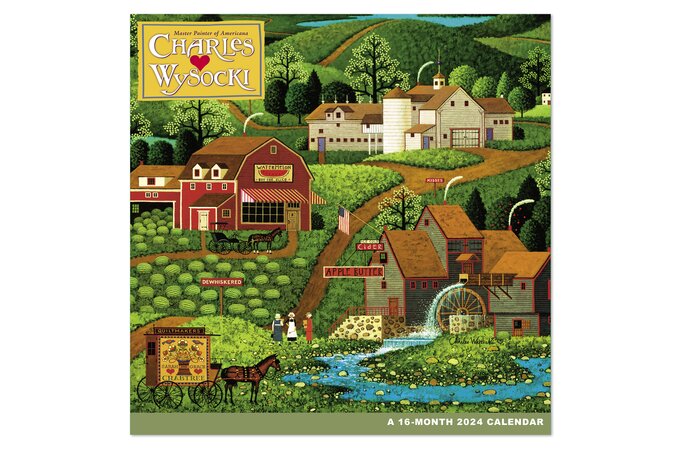 Charles Wysocki 2024 Monthly Wall Calendar, 12" x 12" | Wall Calendars