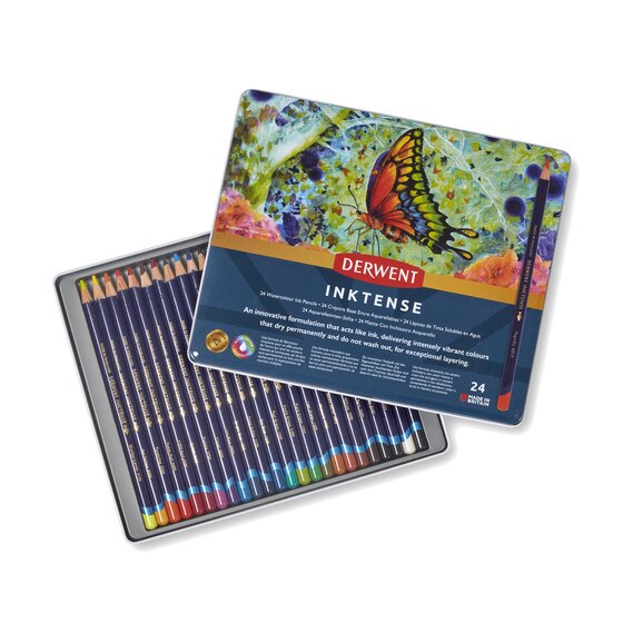 Derwent Inktense 24 Pencils Tin