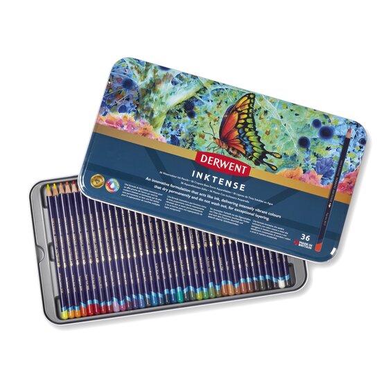 Derwent Inktense 36 Pencils Tin