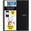 Five Star® Spiral Notebook Plus Study App, 1 Subject, College Ruled, 8 1/2" x 11", Black thumbnail images 1 of 7