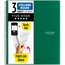 Five Star® Spiral Notebook Plus Study App, 3 Subject, College Ruled, 8 1/2" x 11", Forest Green thumbnail images 1 of 8