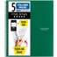 Five Star® Spiral Notebook Plus Study App, 5 Subject, College Ruled, 8 1/2" x 11", Forest Green thumbnail images 1 of 8