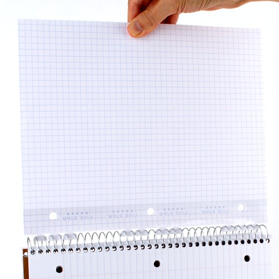 Five Star® Reinforced Insertable Notebook Paper, Graph Ruled