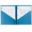 Five Star® Plastic Pocket and Prong Folder, 4 Pack, Amethyst Purple, Harvest Yellow, Tidewater Blue, White thumbnail images 3 of 7