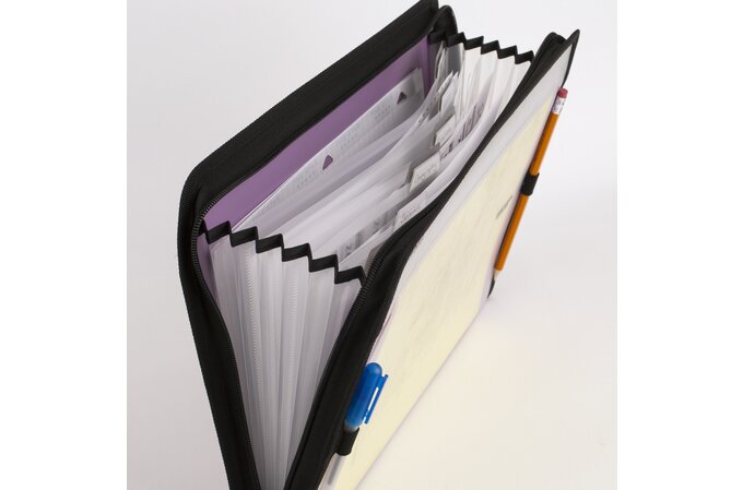 Clear Zipper Pouch  Expandable File Organizer - High Capacity
