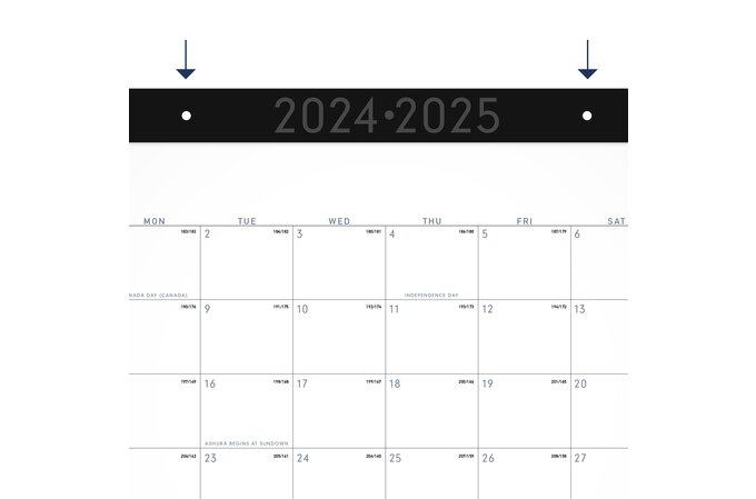 AT-A-GLANCE® Contemporary Academic 2024-2025 Monthly Desk Pad Calendar