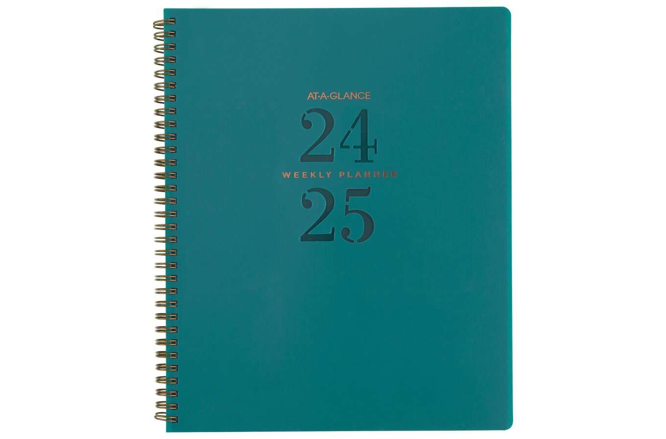 AT-A-GLANCE® Signature Lite Academic 2024-2025 Weekly Monthly Planner,  Teal, Large, 8 1/2 x 11, Weekly Monthly Planners
