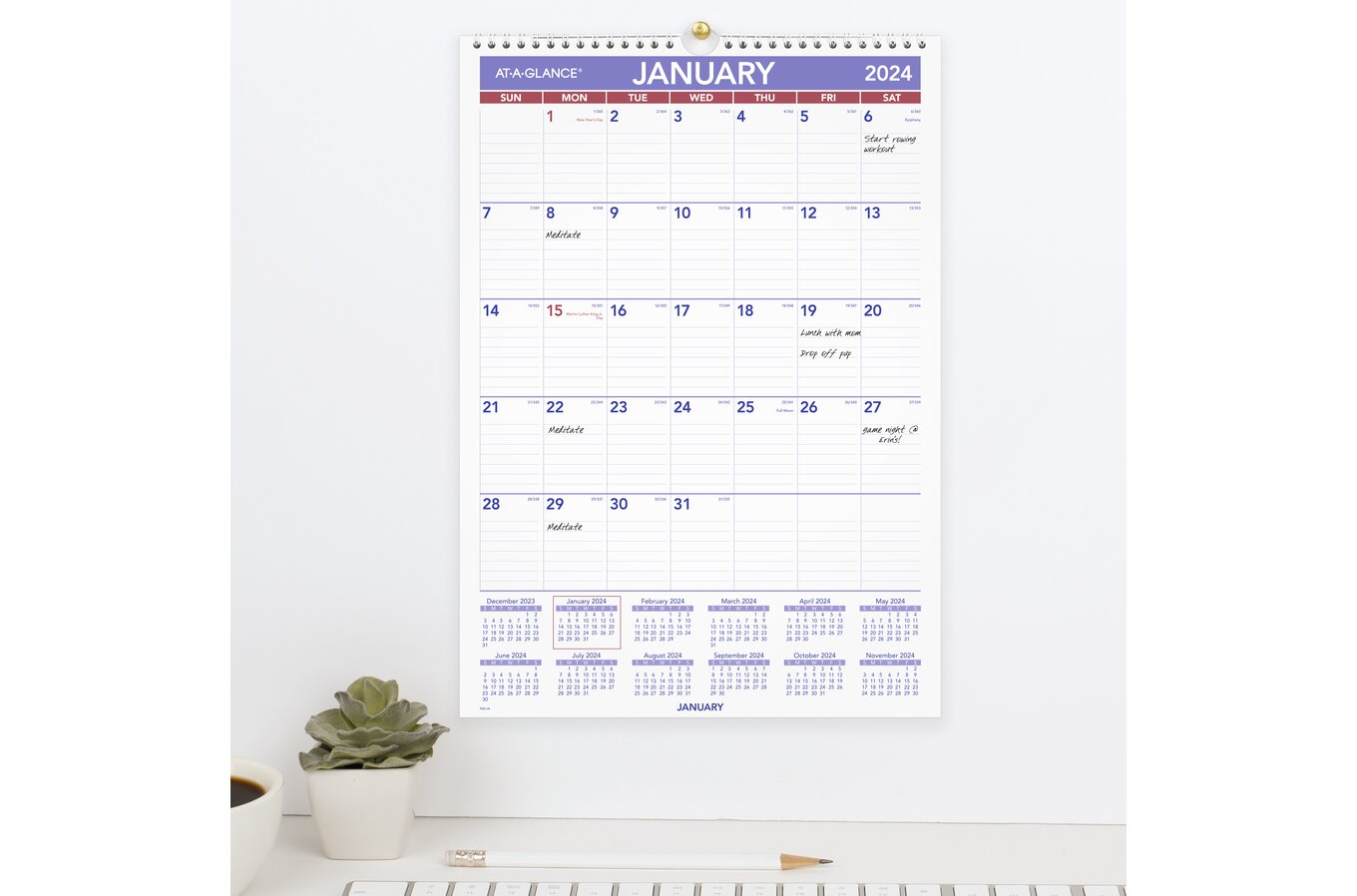 2024 England Monthly Wall Calendar By Bright Day, 12 X 12, 41% OFF