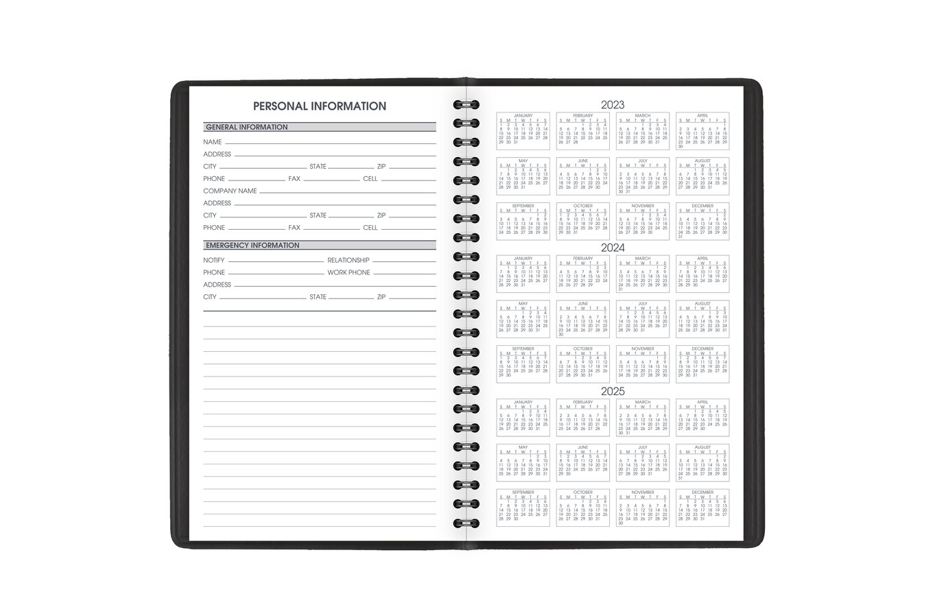 23-24 Weekly Grid Planner - 17-month, 2-Week View - Appointed