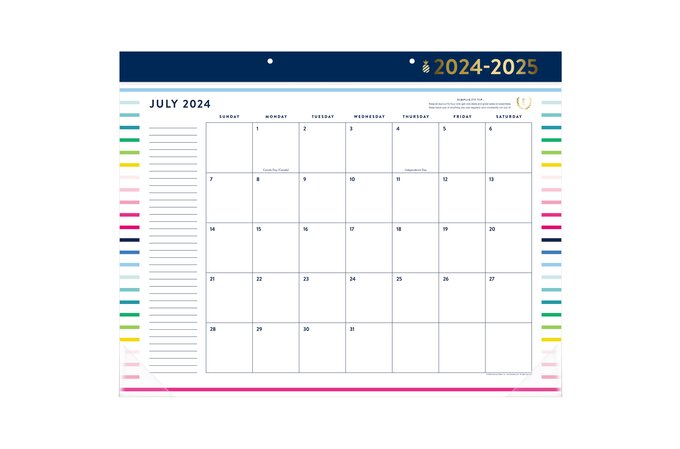 Simplified by Emily Ley for AT-A-GLANCE® Academic 2024-2025 Monthly ...