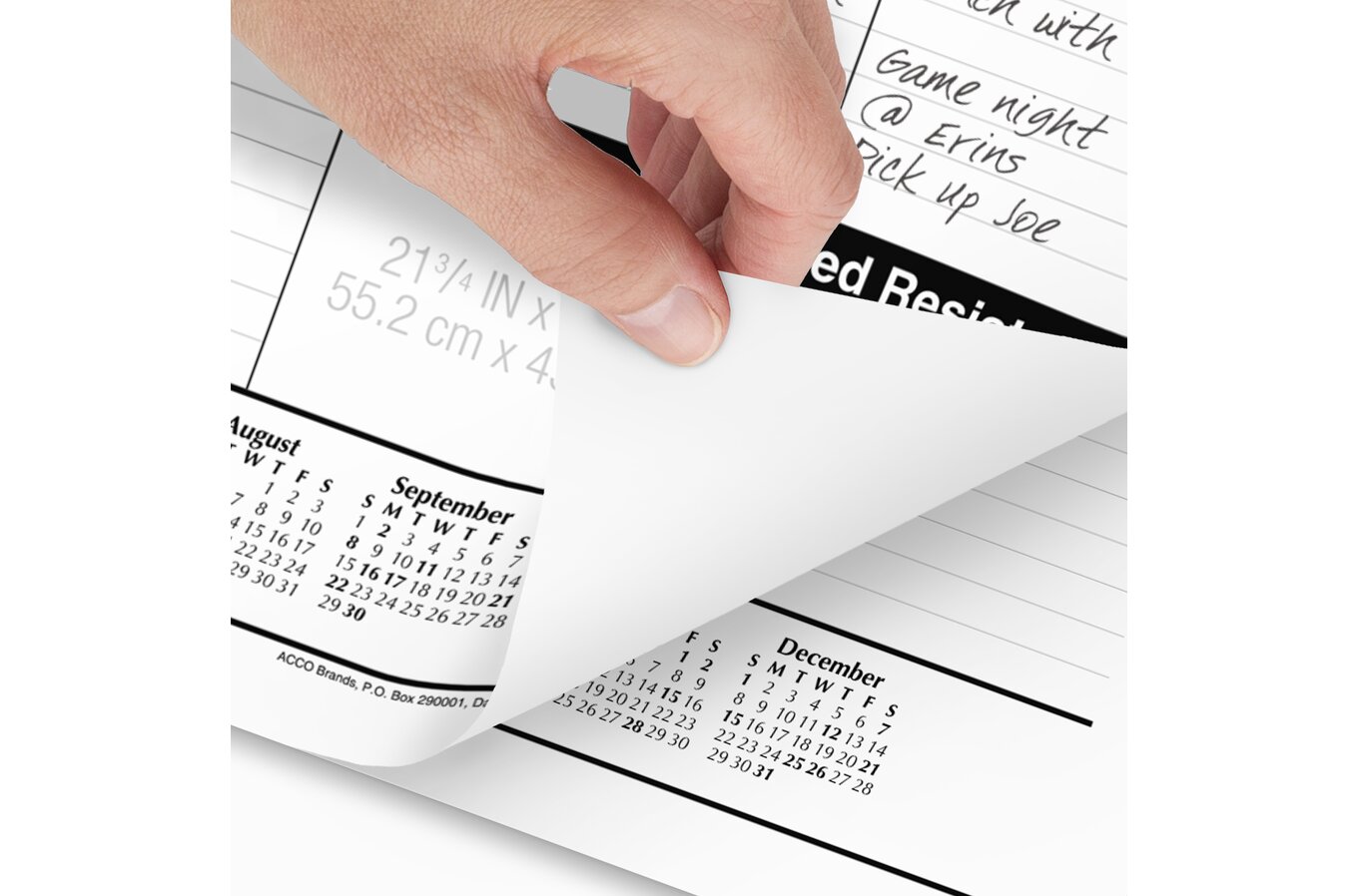 AT-A-GLANCE 2024 Monthly Desk Pad Calendar Standard 21 34 x 17 - Desk Pad 