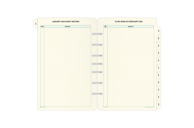 Day-timer July 2024 June 2025 One Page per Day Planner Refill Loose-leaf Desk
