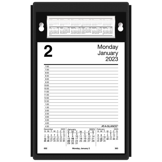 ATAGLANCE PadStyle Desk Calendar Base, Holds 5" x 8" Pages Desk