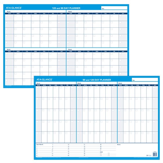 AT A GLANCE Undated 90 and 120 Day - 507595 